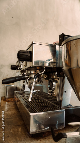 Coffee maker in the coffee shop © Anton