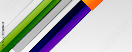 Multicolored lines background. Design template for business or technology presentations, internet posters or web brochure covers