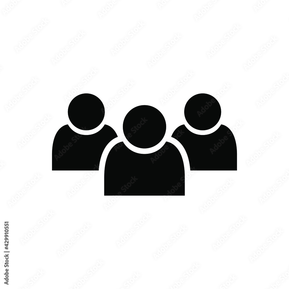 Group of people icon vector graphic illustration Group of people icon vector graphic illustration