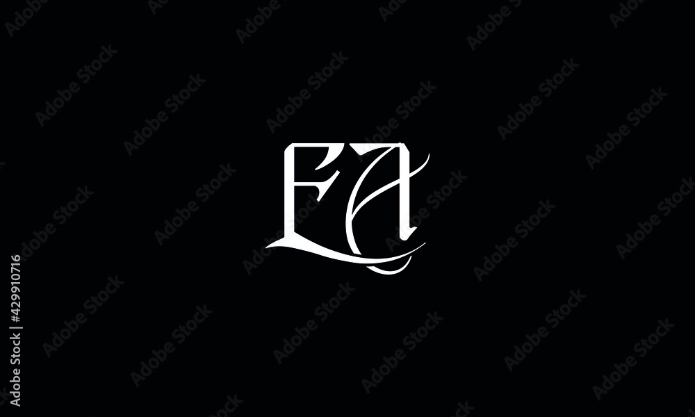 EA AE logo design concept with background. Initial based creative ...