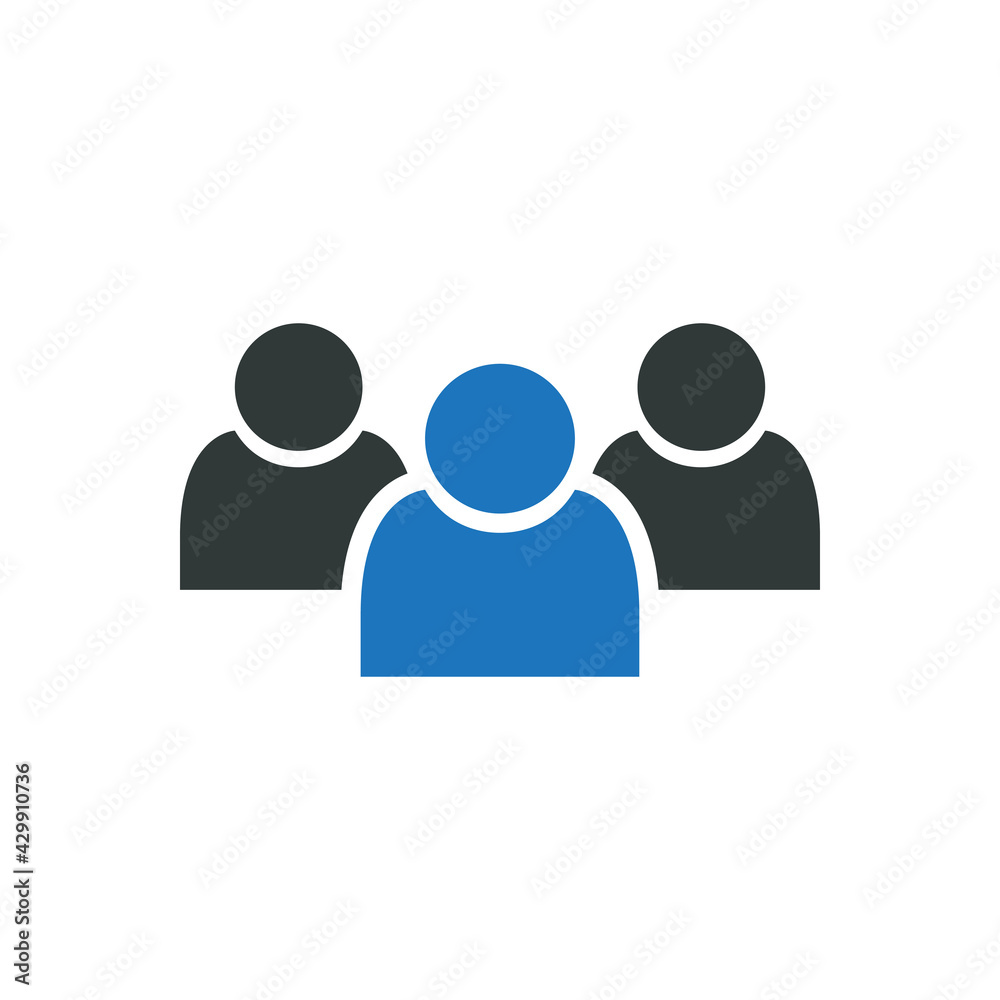 Group of people icon vector graphic illustration Group of people icon vector graphic illustration