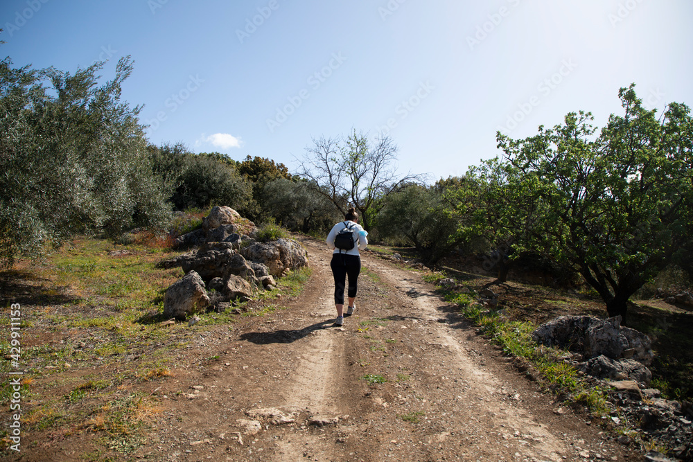 Obraz premium Hiking in the mountains in Spain 