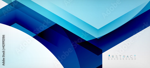 Vector color hexagons geometric abstract background