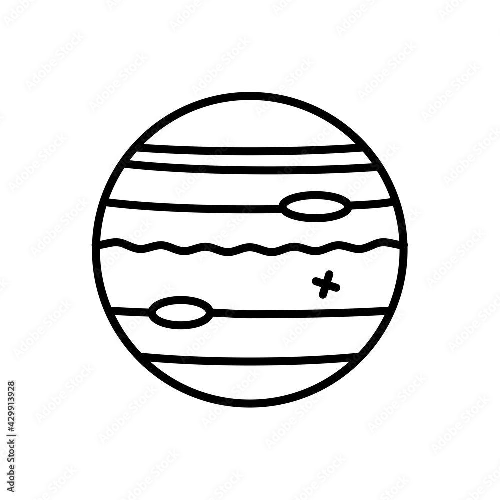 Planet icon line style vector for your web, mobile app logo UI design Planet icon line style vector for your web, mobile app logo UI design