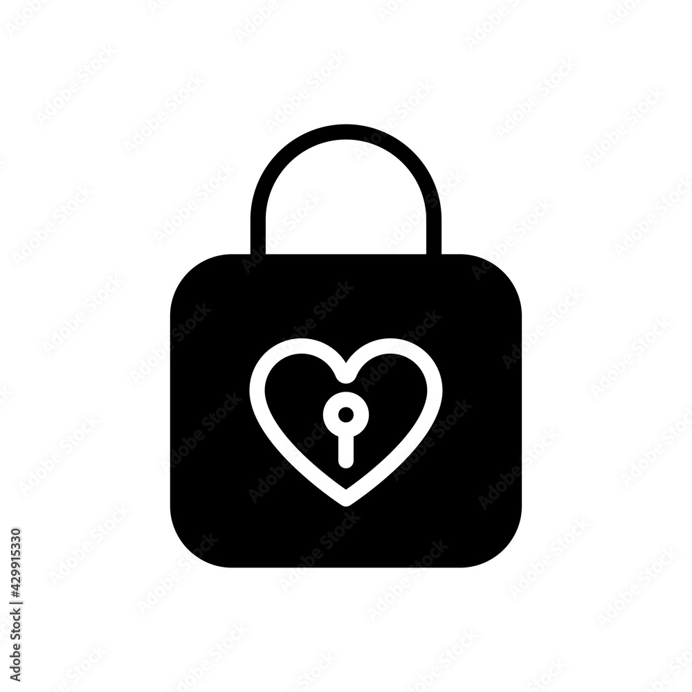 lock wedding icon solid style vector for your design elment lock wedding icon solid style vector for your design elment