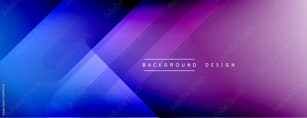 Fototapeta premium Dynamic lines abstract background. 3D shadow effects and fluid gradients. Modern overlapping forms