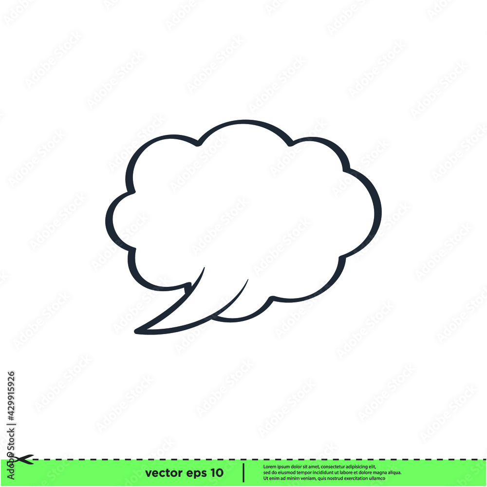 speech bubble icon vector illustration simple design element speech bubble icon vector illustration simple design element