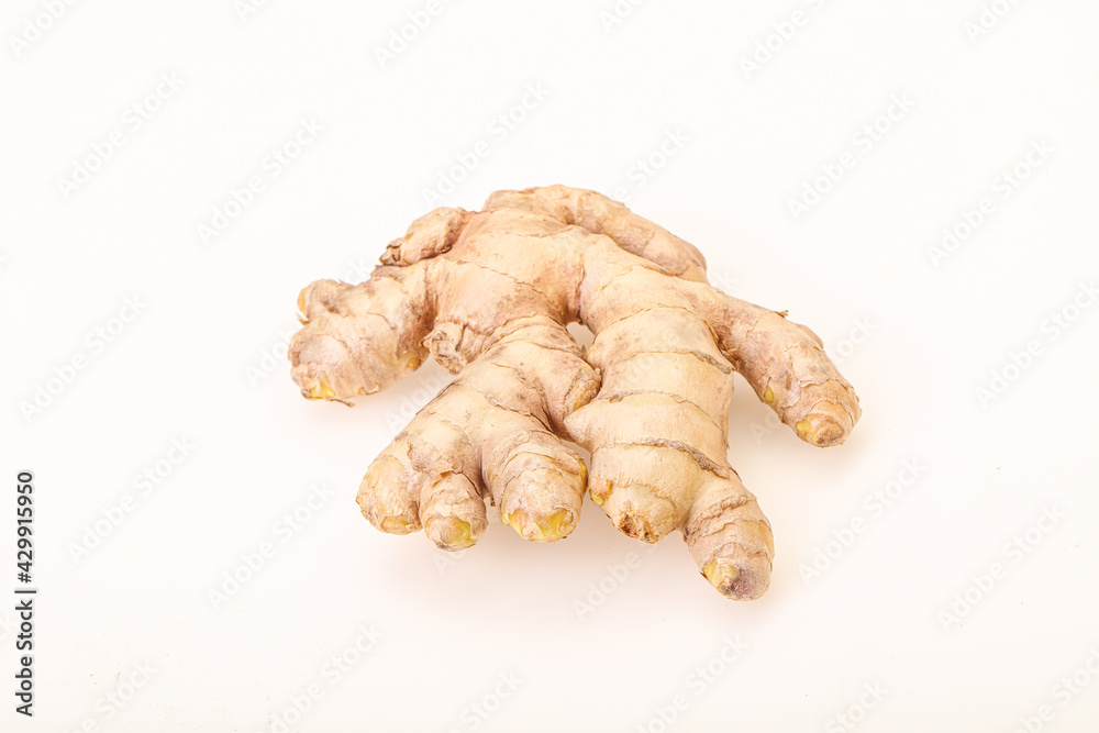 Natural organic raw ginger root