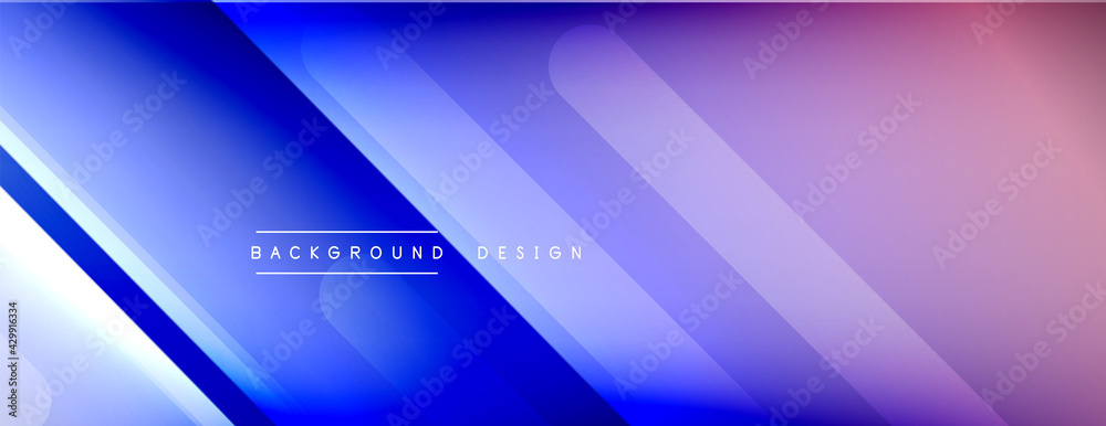 Dynamic lines abstract background. 3D shadow effects and fluid gradients. Modern overlapping forms