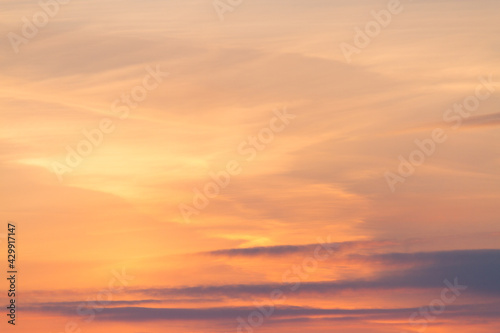 Beautiful Vibrant Sunset Sky © lijphoto