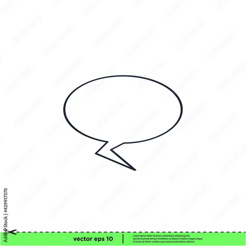 speech bubble icon vector illustration simple design element speech bubble icon vector illustration simple design element