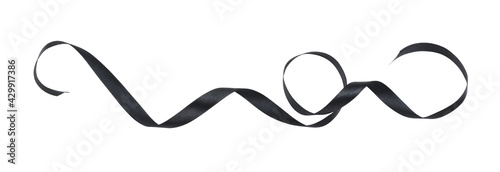 Black silk twisted ribbon i...