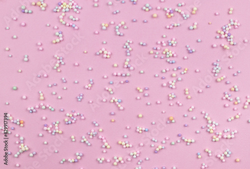 Small colorful pastel balls...