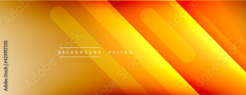Dynamic lines abstract background. 3D shadow effects and fluid gradients. Modern overlapping forms