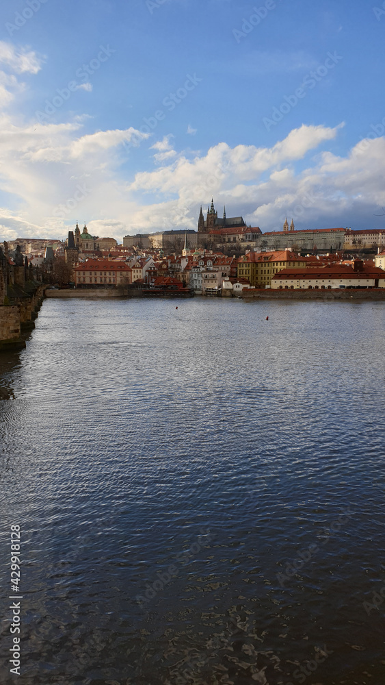 View over Prague city, Czech Repablic