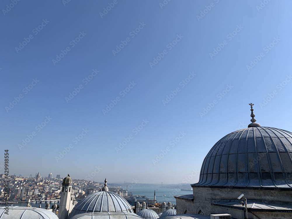 Beautiful view over Istanbul city Beautiful view over Istanbul city