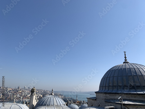 Beautiful view over Istanbul city photo