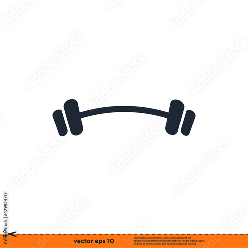 fitness gym icon vector illustration logo template