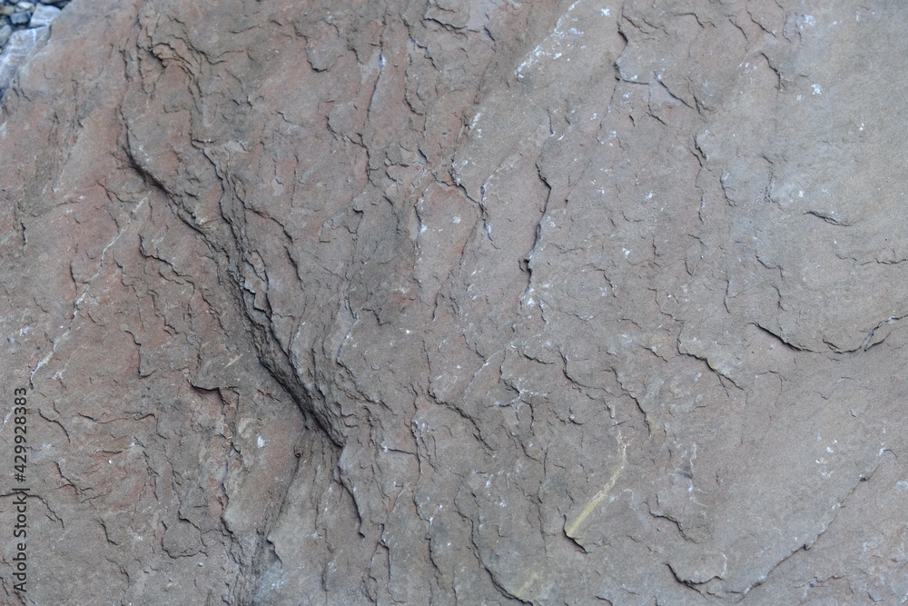 Naklejka premium A close-up on a stone at Engelberg, Switzerland, the 24th April 2021.