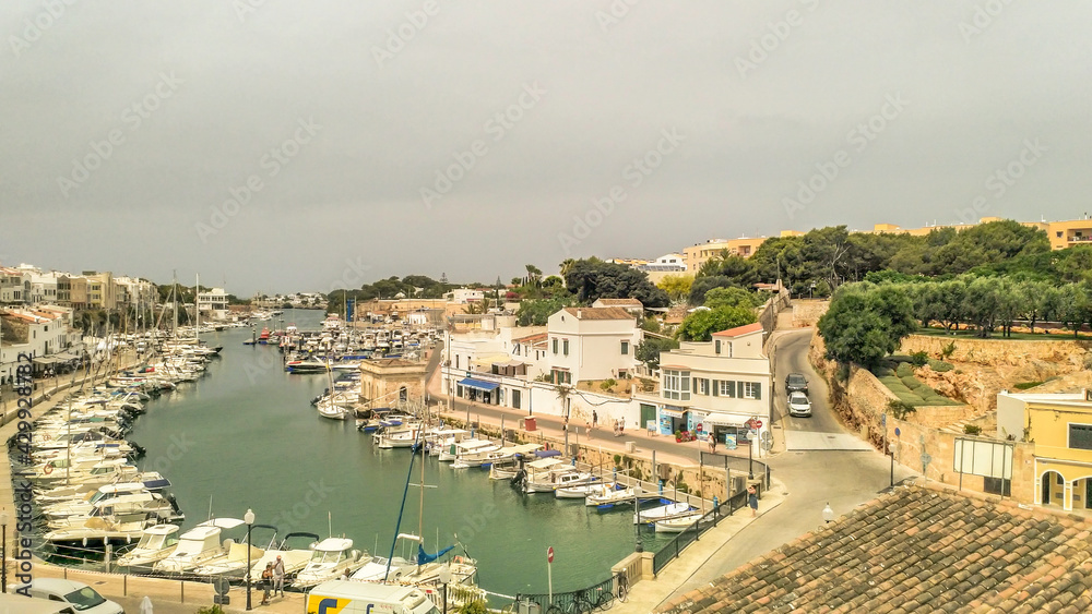 Port of Ciutadella in Menorca, Spain