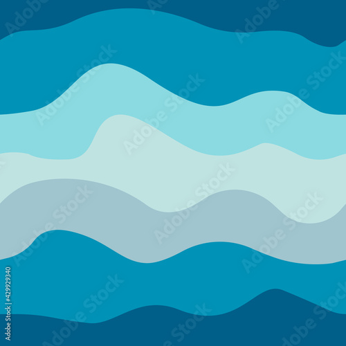 marine seamless pattern. seamless wavy texture. stock vector illustration.