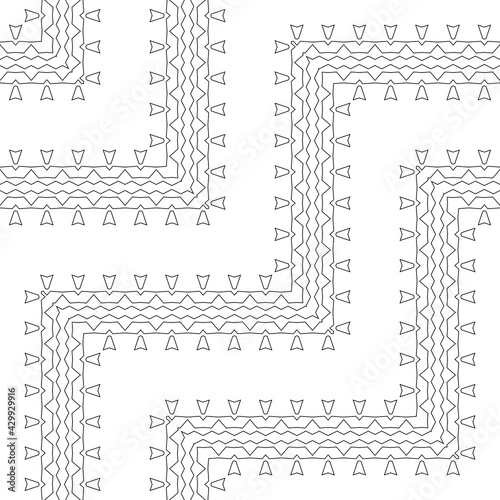 Design seamless zigzag decorative pattern