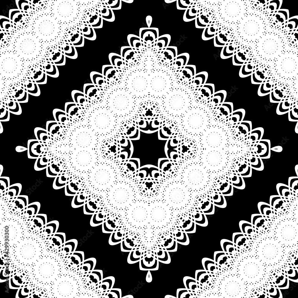 Design seamless decorative lacy pattern Design seamless decorative lacy pattern