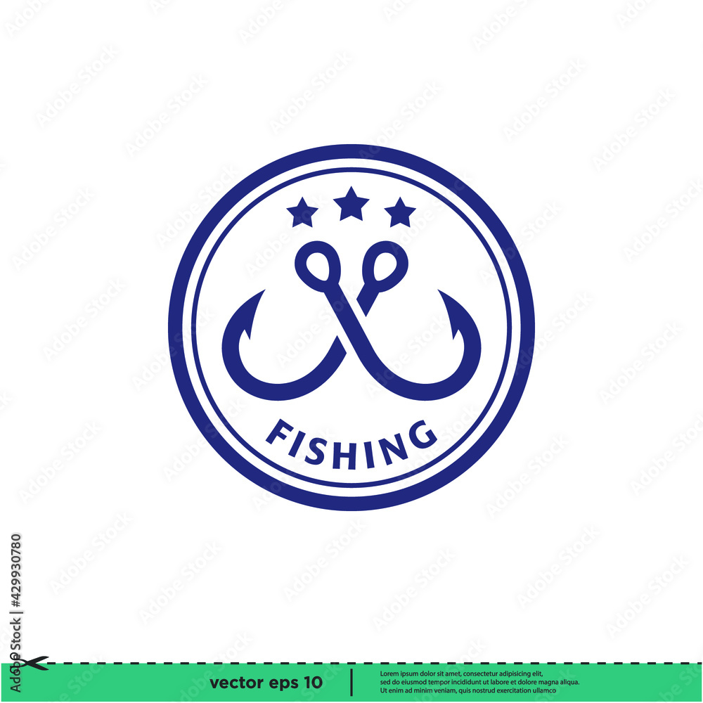 fishing icon vector illustration simple design element fishing icon vector illustration simple design element