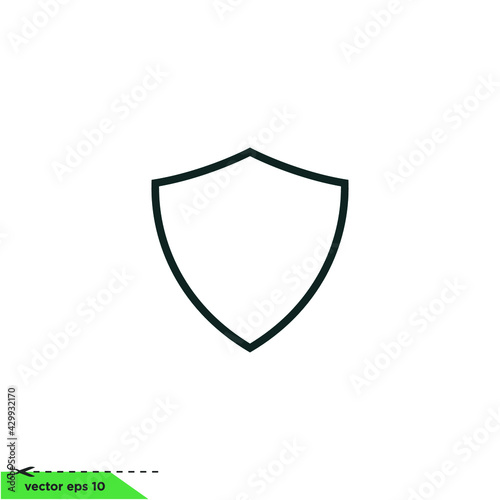 shield protection icon vector illustration simple design element Free Download shield protection icon vector illustration simple design element - GFXLoad