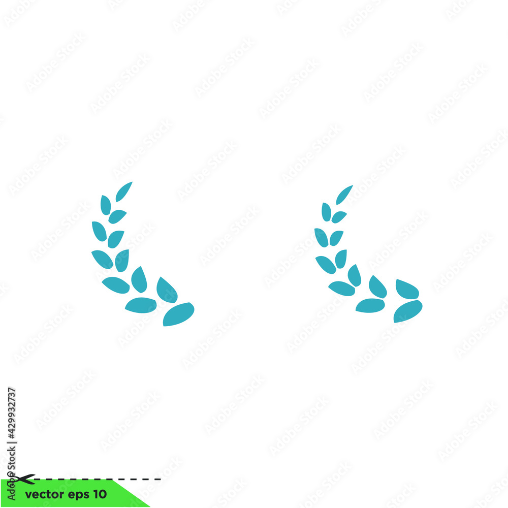 laurel wreath icon winner symbol vector illustration logo template laurel wreath icon winner symbol vector illustration logo template
