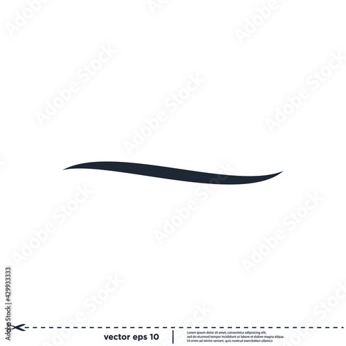 modern wave swoosh logo template