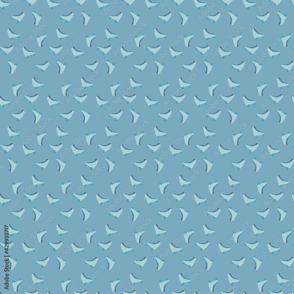 Small-scale scattered roller skate pattern Small-scale scattered roller skate pattern