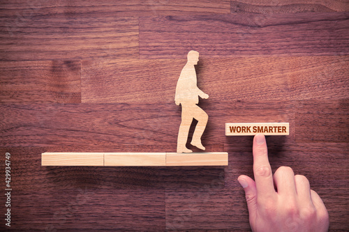 Work smarter motivation concept