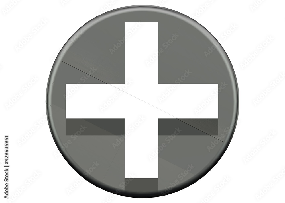 Fototapeta premium plus minus icon