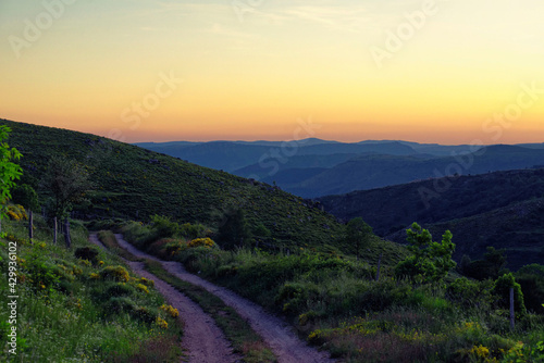 Coucher de soleil, Fraissinet de Lozère