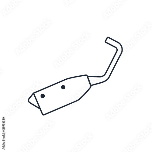 muffler icon vector illustration logo template