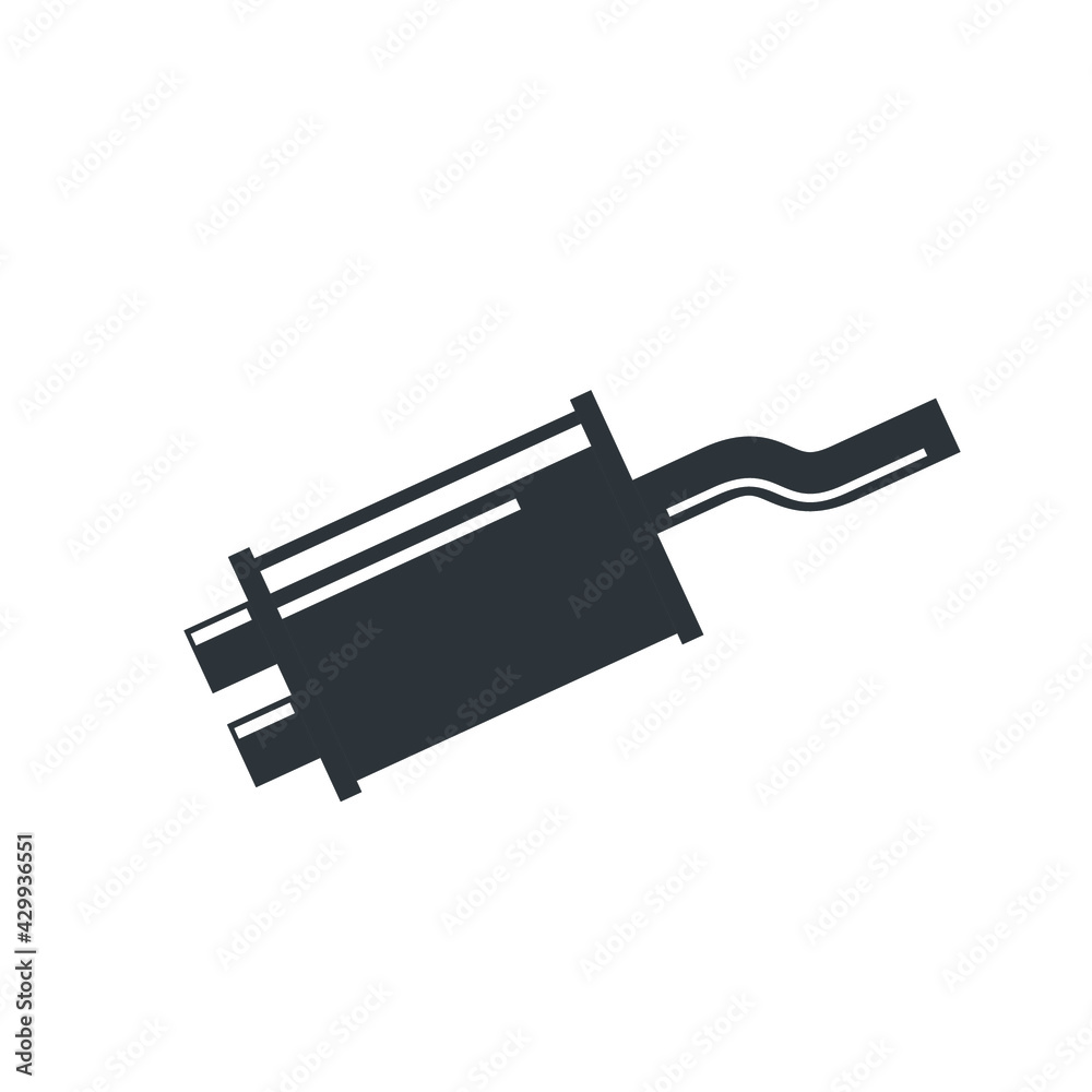 muffler icon vector illustration logo template muffler icon vector illustration logo template