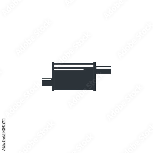 muffler icon vector illustration logo template