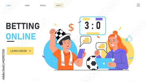 People bet using app. Sport event live broadcast.