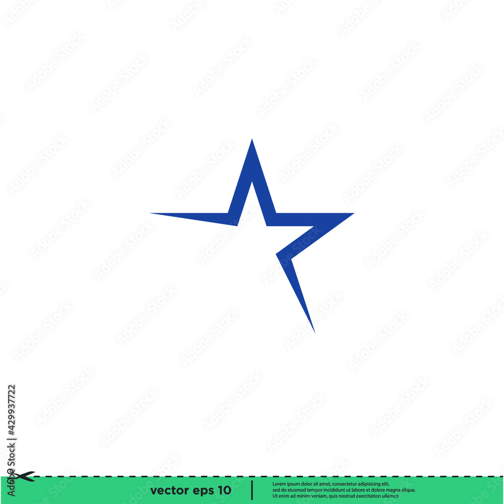 star icon vector illustration logo template simple design element