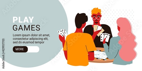 Board Games Family Banner