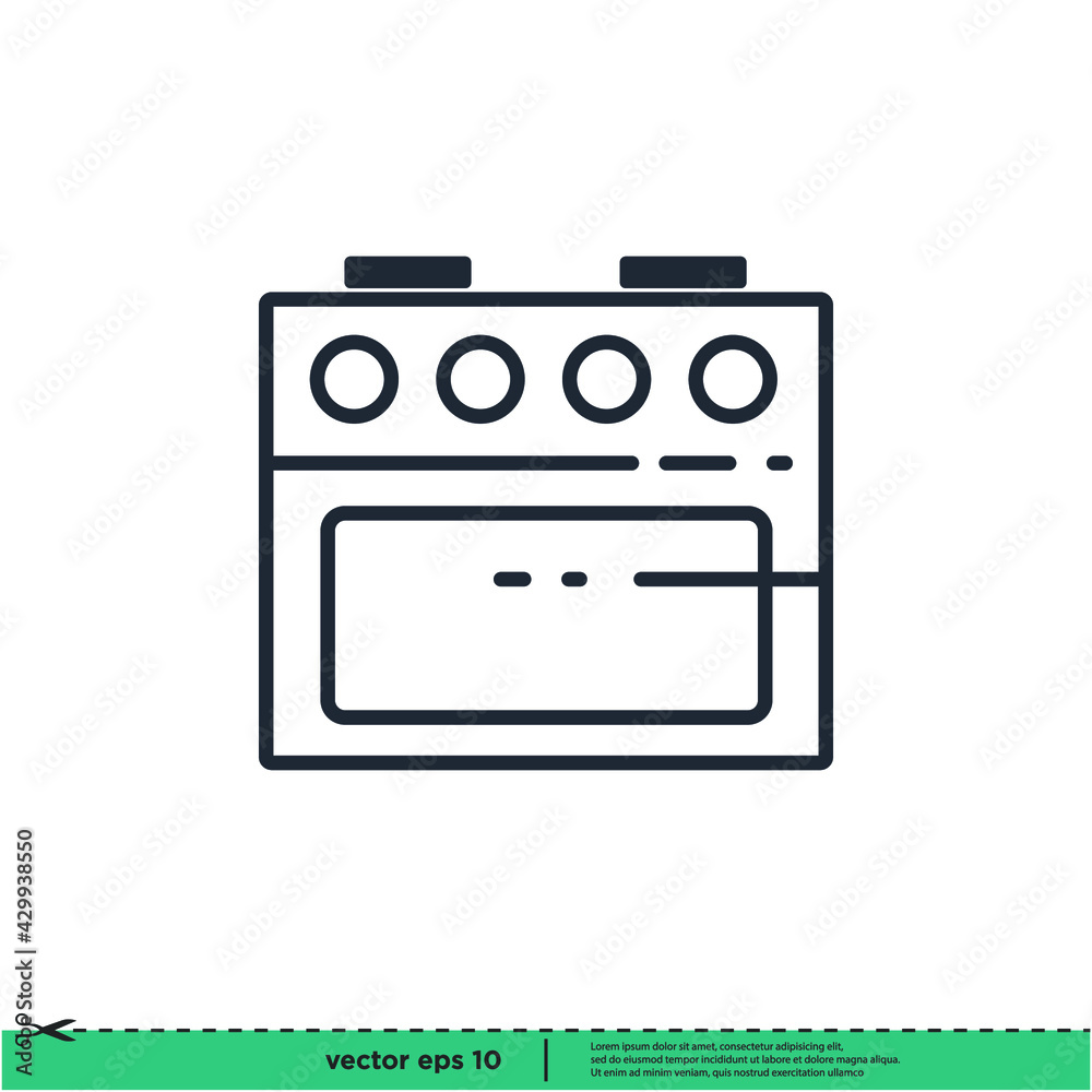 oven bakery icon vector illustration logo template oven bakery icon vector illustration logo template