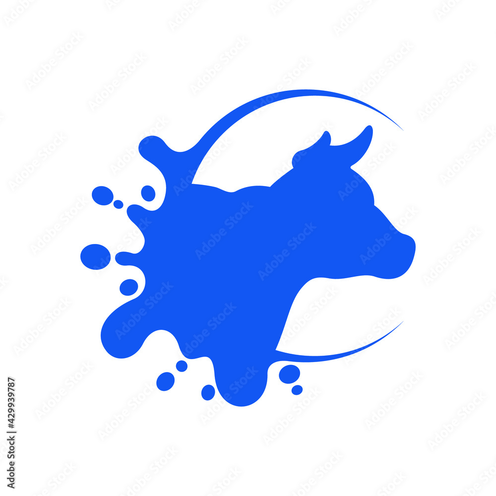 milk icon vector illustration logo template