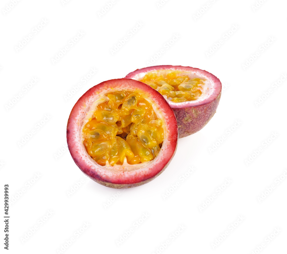 passion fruit isolated on white background passion fruit isolated on white background