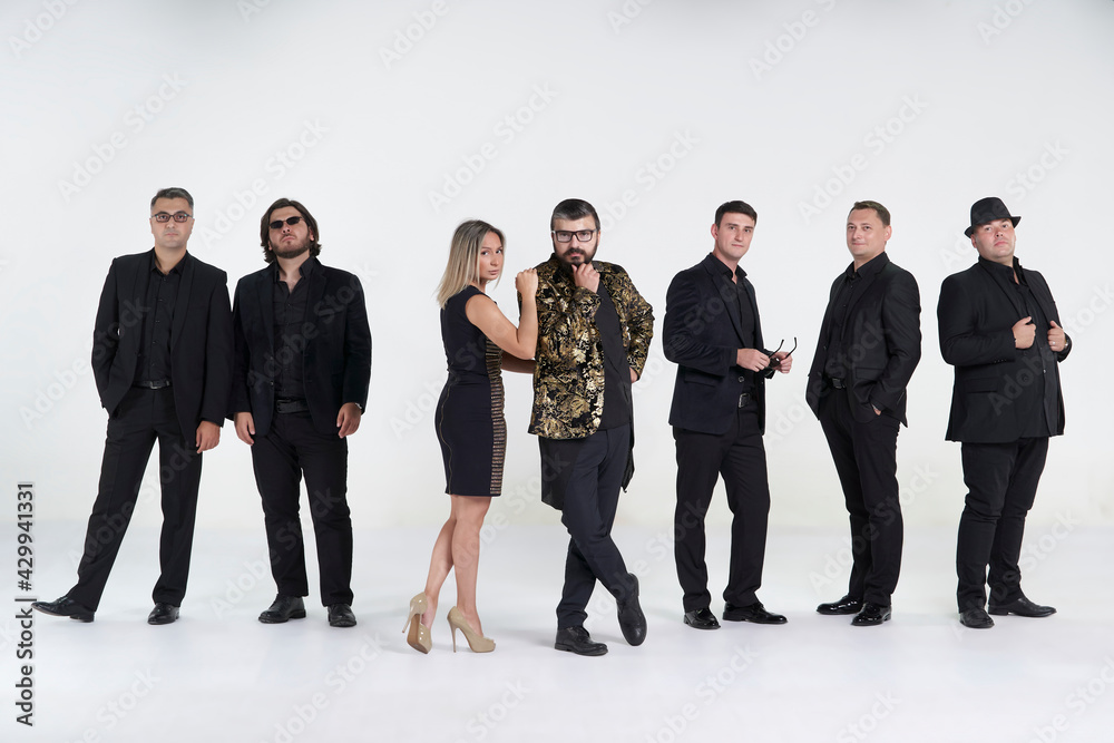 Obraz premium Diverse people group portrait on white background