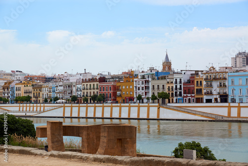 Historic buildings and monuments of Seville, Spain. Spanish. PLAZA de TORO photo