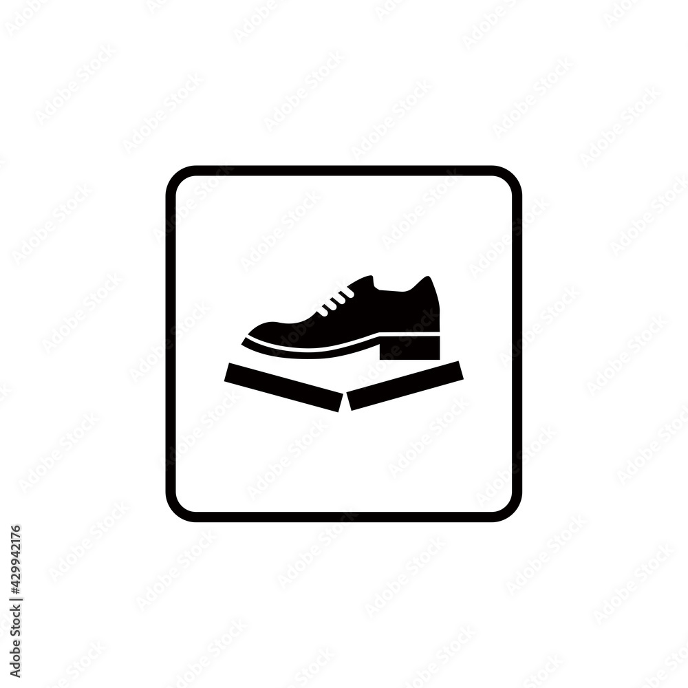 Do not step on icon Do not step on icon