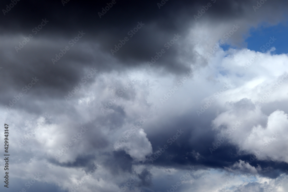 Storm clouds in the sky. Sky background texture.