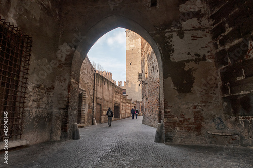 Verona, beautiful view of the historic center. photo