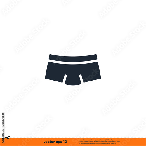 underwear icon vector illustration simple design element logo template